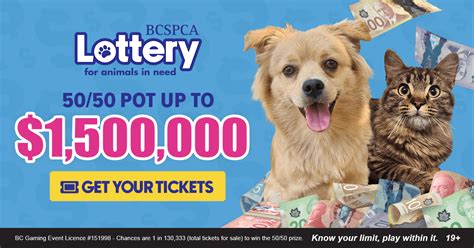 bc spca 50/50|spca 50 50 lottery.